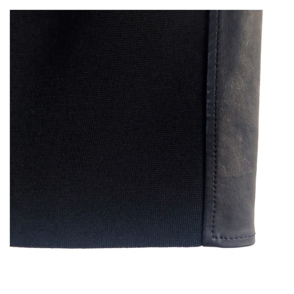 New Givenchy Leather-Accented Black Skirt - L - Picture 4 of 8